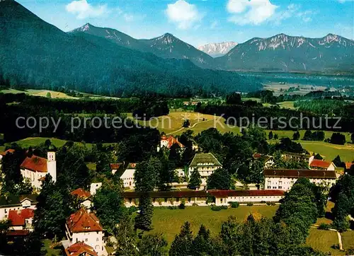 AK / Ansichtskarte Bad Heilbrunn Kuranlagen Kirche Kat. Bad Heilbrunn