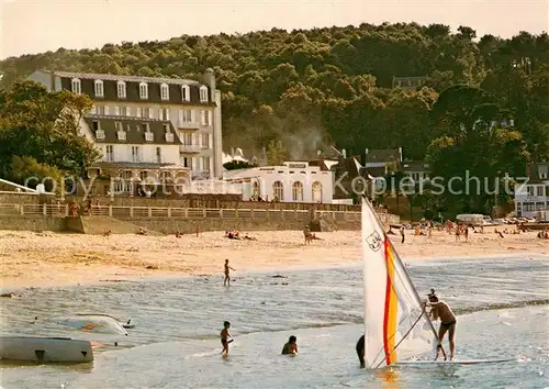 AK / Ansichtskarte Treboul Grand Hotel de la Plage des sables blancs Terrasses et batiments sur mer Kat. Frankreich