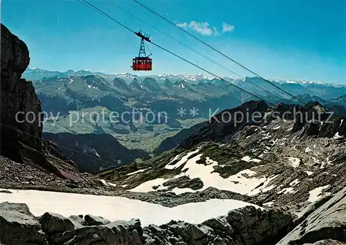 AK / Ansichtskarte Seilbahn Saentis Churfirsten Glarner Alpen Kat. Bahnen