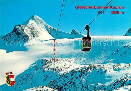 AK / Ansichtskarte Seilbahn Gletscherbahnen Kaprun Kitzsteinhorn Schmiedinger Gletscherlift Kat. Bahnen