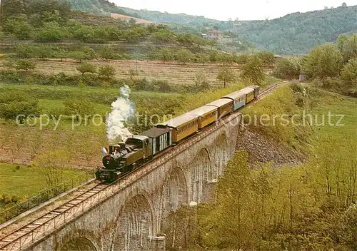 AK / Ansichtskarte Lokomotive Chemin de Fer du Vivarais Viaduc d Arlebosc Lyon Kat. Eisenbahn