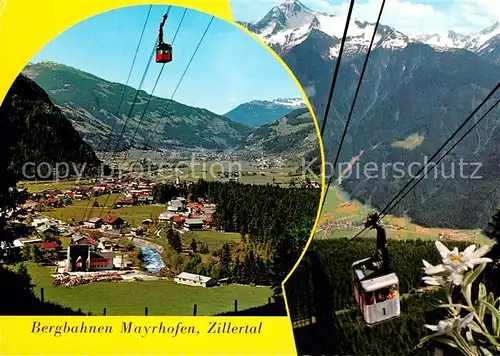 AK / Ansichtskarte Seilbahn Ahornbahn Penkenbahn Mayrhofen Zillertal  Kat. Bahnen
