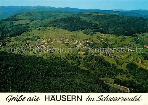 AK / Ansichtskarte Haeusern Schwarzwald Fliegeraufnahme Kat. Haeusern