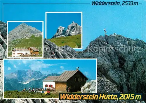 AK / Ansichtskarte Schroecken Vorarlberg Widderstein Huette  Kat. Schroecken