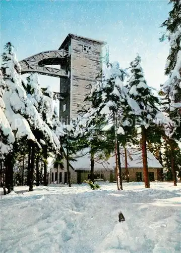 AK / Ansichtskarte Braunlage Wurmbergschanze Baude Winterpanorama Kat. Braunlage Harz