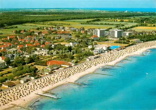 AK / Ansichtskarte Kellenhusen Ostseebad Fliegeraufnahme Strand Hotel Kat. Kellenhusen (Ostsee)