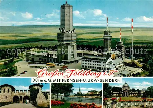 AK / Ansichtskarte Grosser Feldberg Taunus Fernsehsender Saalburg Frankfurt Bad Homburg Kat. Schmitten