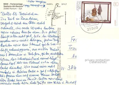 AK / Ansichtskarte Rantum Sylt Seeheim Schwimmbad Strand Kat. Rantum (Sylt)