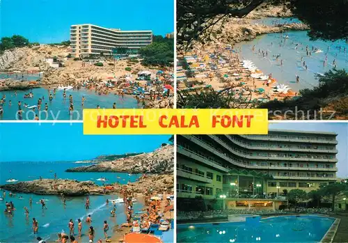 AK / Ansichtskarte Salou Hotel Cala Font Strandpartien Swimmingpool Kat. Tarragona Costa Dorada