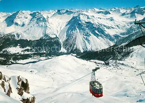 AK / Ansichtskarte Seilbahn Weisshorn Arosa  Kat. Bahnen