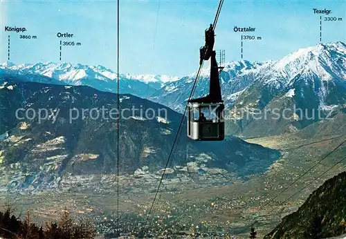 AK / Ansichtskarte Seilbahn Ifinger Meran Funivia Ivigna Merano  Kat. Bahnen