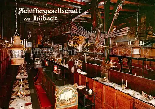 AK / Ansichtskarte Restaurant Hotel Schiffergesellschaft zu Luebeck  Kat. Gastwirtschaft