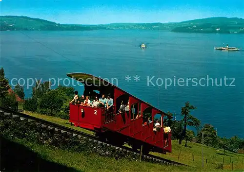 AK / Ansichtskarte Drahtseilbahn Kehrsiten Buergenstock Vierwaldstaettersee  Kat. Bergbahn