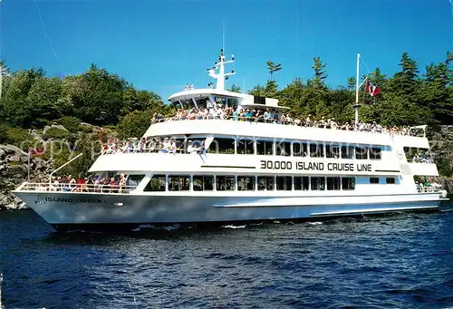 AK / Ansichtskarte Motorschiffe Island Queen Parry Sound Ontario Canada  Kat. Schiffe