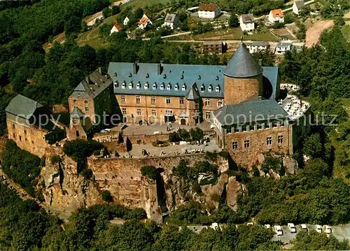 AK / Ansichtskarte Waldeck Edersee Schloss Fliegeraufnahme