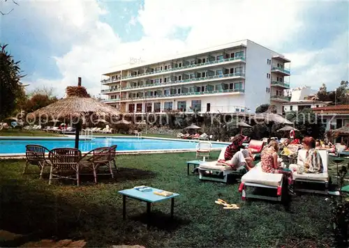 AK / Ansichtskarte Torremolinos Hotel Carihuela Palace Swimming Pool Kat. Malaga Costa del Sol
