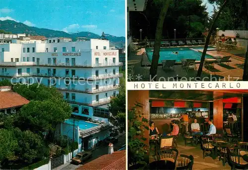 AK / Ansichtskarte Lloret de Mar Hotel Montecarlo Restaurant Bar Swimming Pool Kat. Costa Brava Spanien