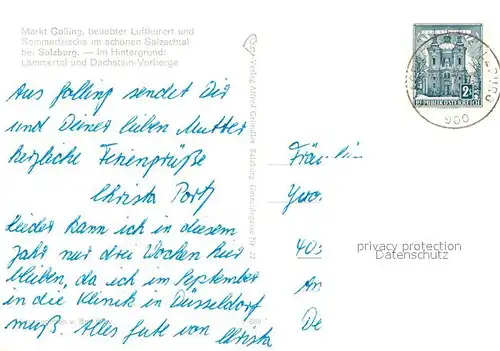 AK / Ansichtskarte Golling Salzach Salzachtal mit Lammertal und Dachstein Vorberge Fliegeraufnahme Kat. Golling an der Salzach
