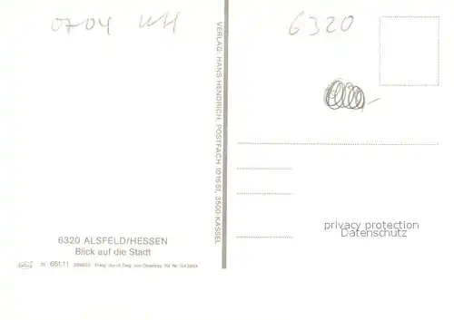 AK / Ansichtskarte Alsfeld Fliegeraufnahme Kat. Alsfeld