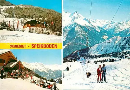 AK / Ansichtskarte Sand Taufers Skigebiet Speikboden Wintersportplatz Ahrntal Alpenpanorama