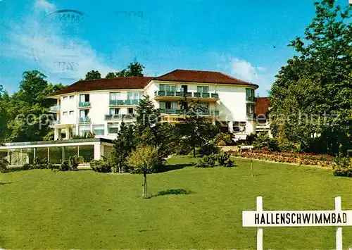 AK / Ansichtskarte Neuhaus Solling Parkhotel Duesterdiek Hallenschwimmbad Kat. Holzminden