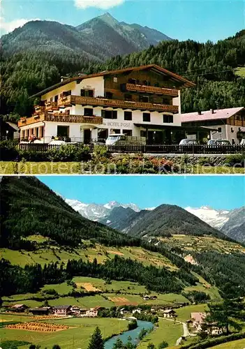 AK / Ansichtskarte Luttach Ahrntal Suedtirol Hotel Post Mairhofer Landschaftspanorama Alpen Kat. Ahmtal