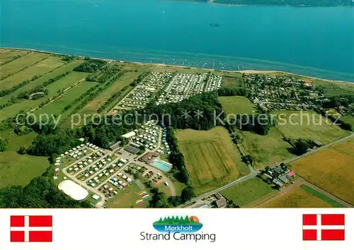 AK / Ansichtskarte Morkholt Strand Camping Fliegeraufnahme