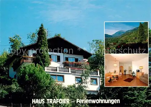 AK / Ansichtskarte Dorf Tirol Haus Trafoier Ferienwohnungen Landschaftspanorama Kat. Tirolo