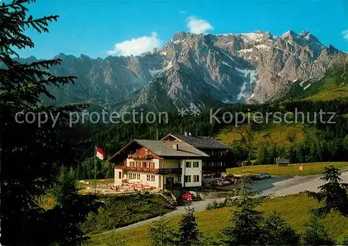 AK / Ansichtskarte Dienten Hochkoenig Alpengasthof Pension uebergossene  Alm Kat. Dienten am Hochkoenig