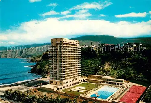 AK / Ansichtskarte Puerto de la Cruz Fliegeraufnahme Hotel San Felipe Pool Tennisplaetze Kat. Puerto de la Cruz Tenerife