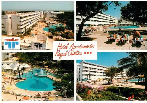 AK / Ansichtskarte Playa de Palma Mallorca Hotel Apartamentos Royal Cristina Kat. Spanien
