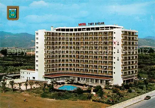 AK / Ansichtskarte Gandia Fliegeraufnahme Hotel Tres Anclas Kat. Gandia Costa del Azahar