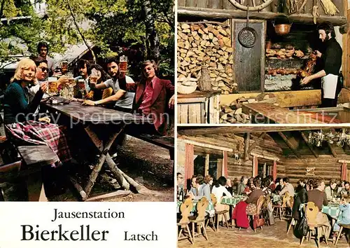 AK / Ansichtskarte Latsch Vinschgau Jausenstation Bierkeller