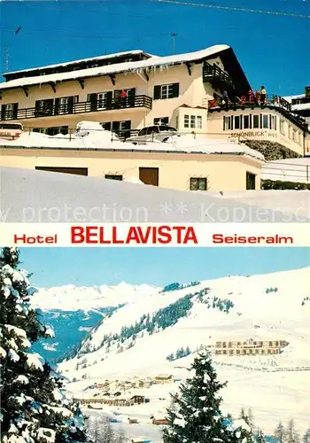 AK / Ansichtskarte Seiser Alm Hotel Bellavista Winter Kat. Seis am Schlern Kastelruth Suedtirol
