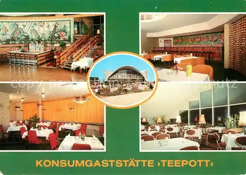 AK / Ansichtskarte Rostock Warnemuende Konsumgaststaette Teepott Kat. Rostock