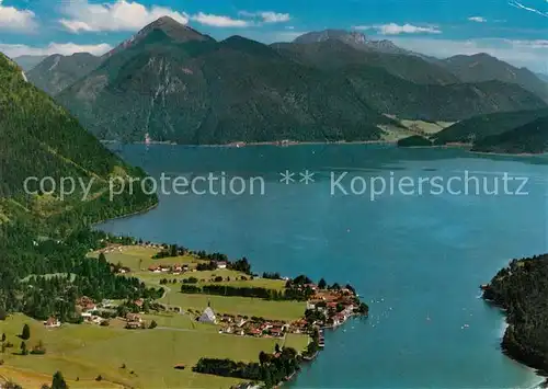 AK / Ansichtskarte Walchensee Fliegeraufnahme Benediktinerwand Kat. Kochel a.See