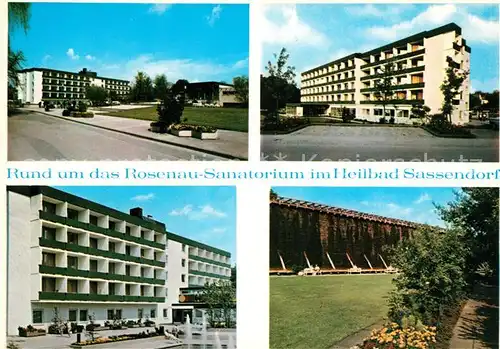 AK / Ansichtskarte Sassendorf Bad Sanatorium Rosenau Saline Kat. Bad Sassendorf