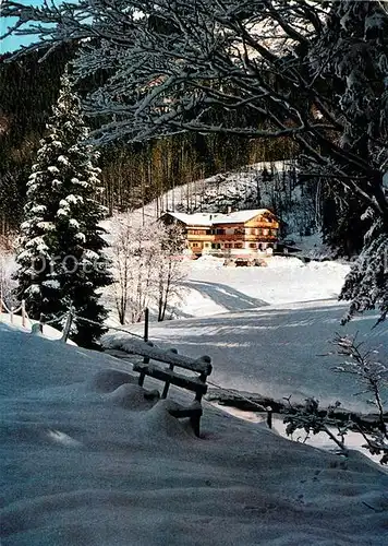 AK / Ansichtskarte Rottach Egern Sutten Berg Gasthaus Moni Alm Winter Kat. Rottach Egern