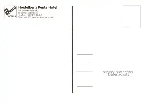 AK / Ansichtskarte Heidelberg Neckar Heidelberg Penta Hotel Kat. Heidelberg