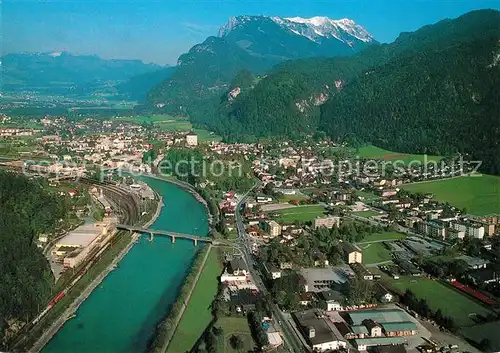 AK / Ansichtskarte Kufstein Tirol Fliegeraufnahme mit Zahmen Kaiser Kat. Kufstein