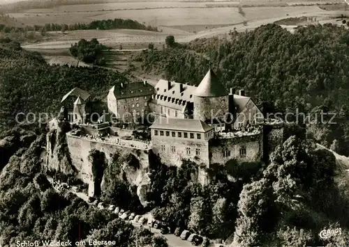 AK / Ansichtskarte Edersee Schloss Waldeck Fliegeraufnahme Kat. Edertal