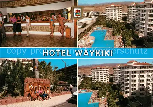 AK / Ansichtskarte Playa del Ingles Gran Canaria Hotel Waykiki Bar Swimmingpool Kat. San Bartolome de Tirajana
