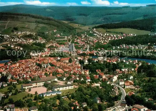 AK / Ansichtskarte Melsungen Fulda Fuldatal Fliegeraufnahme Kat. Melsungen