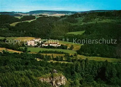 AK / Ansichtskarte Neukirchen Knuellgebirge Waldsanatorium Urbachtal Fliegeraufnahme Kat. Neukirchen