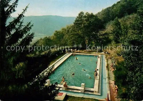 AK / Ansichtskarte Hettigenbeuern Hotel Pension Diedrich Swimming Pool Kat. Buchen (Odenwald)