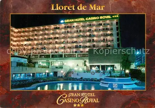 AK / Ansichtskarte Lloret de Mar Gran Hotel Casino Royal Swimming Pool Kat. Costa Brava Spanien