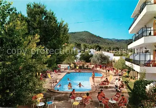 AK / Ansichtskarte Paguera Mallorca Islas Baleares Hotel Nilo Swimming Pool Kat. Calvia