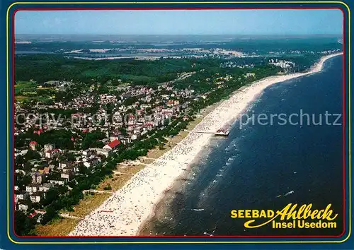 AK / Ansichtskarte Ahlbeck Ostseebad Seebad Fliegeraufnahme Kat. Heringsdorf Insel Usedom