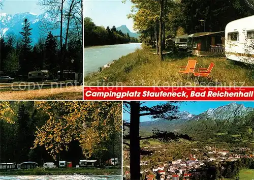 AK / Ansichtskarte Bad Reichenhall Campingplatz Staufeneck Landschaftspanorama Alpen Kat. Bad Reichenhall