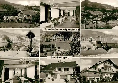 AK / Ansichtskarte Bad Kohlgrub Fremdenheim Alpenblick Landschaftspanorama Kat. Bad Kohlgrub